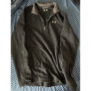 Men's Under Armor Loose Fit Men's Large Tall Black Pullover